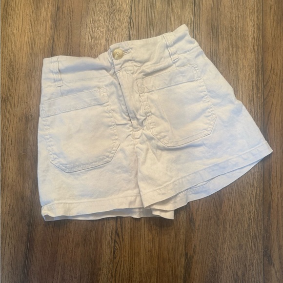 Anthro Maeve The Colette Linen Blend High Rise Magic Fabric White Shorts Size 25 - Picture 9 of 16